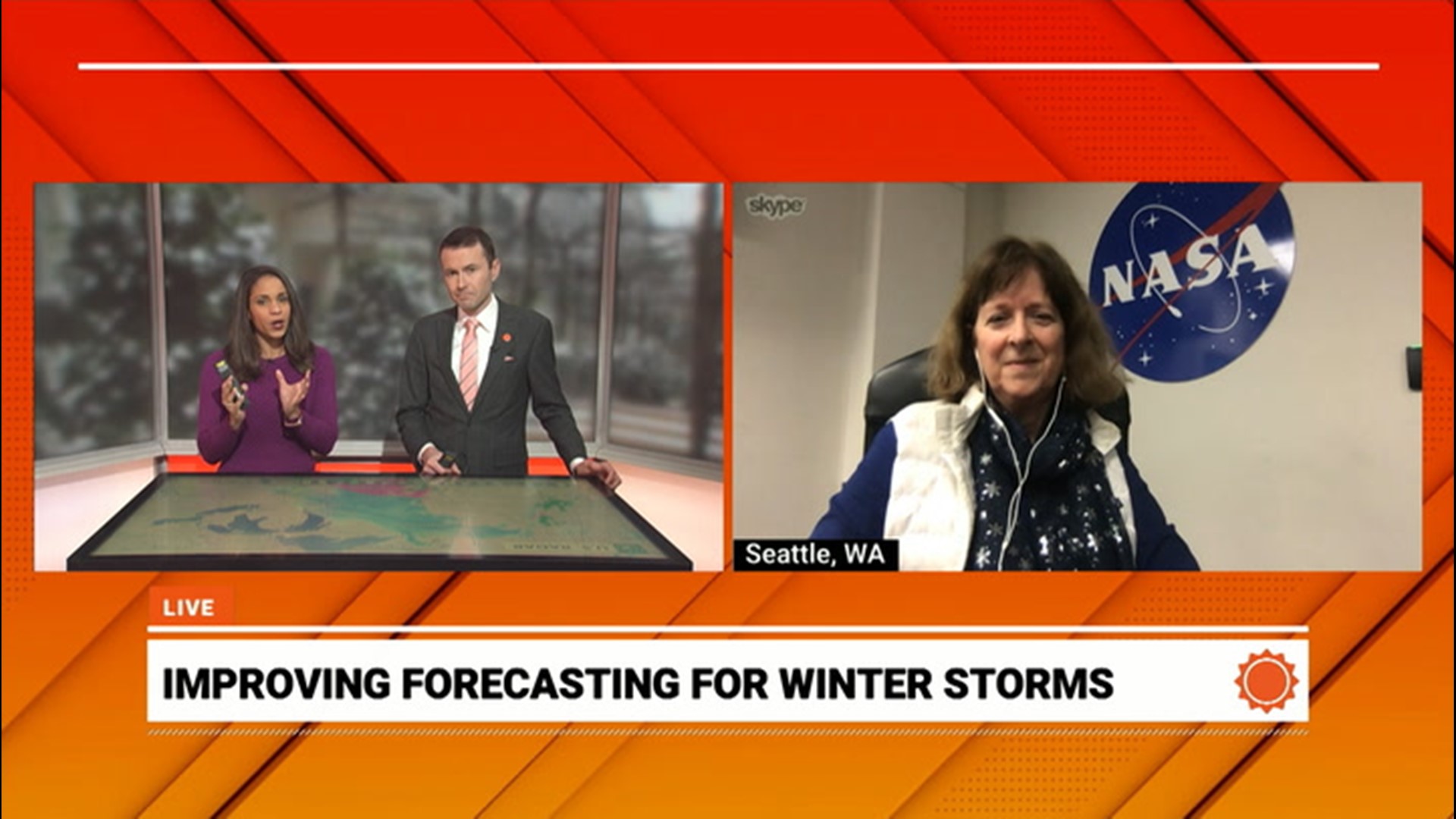 Brittany Boyer and Geoffrey Cornish got the chance to talk with Professor Lynn McMurdie, who is currently working with NASA studying East Coast storms.