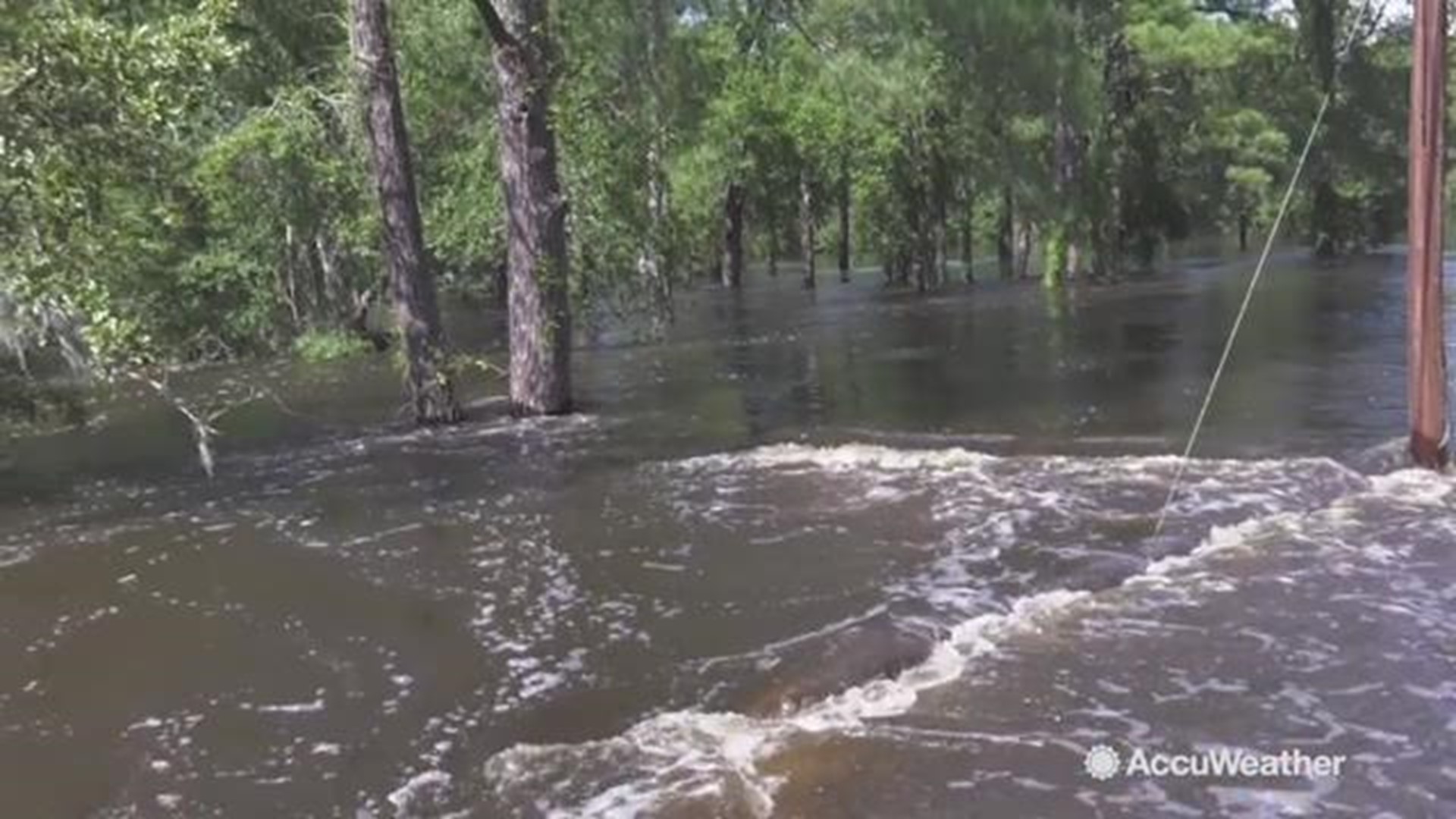 Nearly 2 years after a family's devastating flooding from Hurricane Matthew, they have returned to their South Carolina home to once again, find it surrounded by floodwaters from Florence.