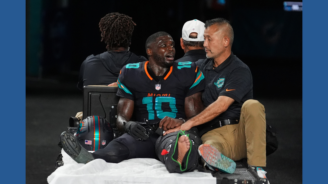 Dolphins' Tyreek Hill undecided on future after season-ending knee injury