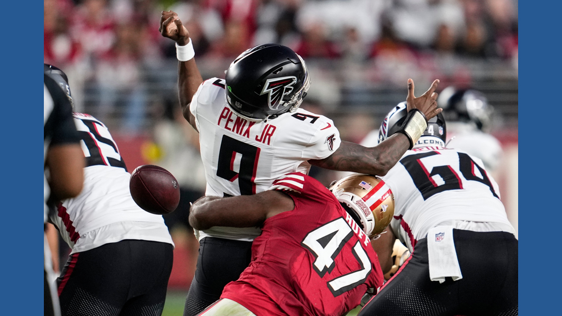 Falcons QB Penix limited with knee injury; Cousins on standby for Miami game