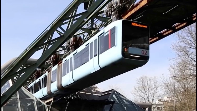 This 'Flying Train' in Germany Might Look Futuristic, But It's Actually Been Operating for 121 Years