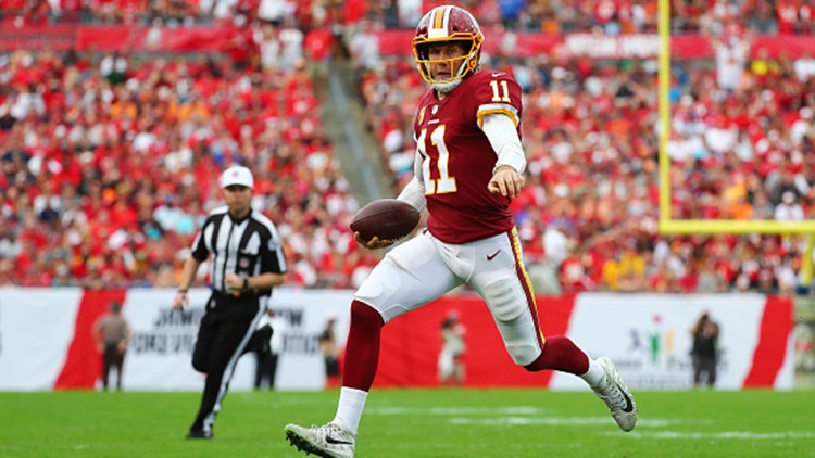 Alex Smith carted off from Redskins' game vs. Texans with ankle