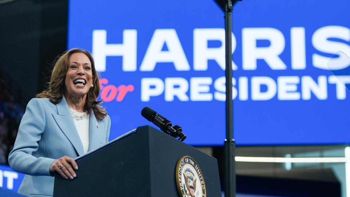 Here's how much Kamala Harris raised last month