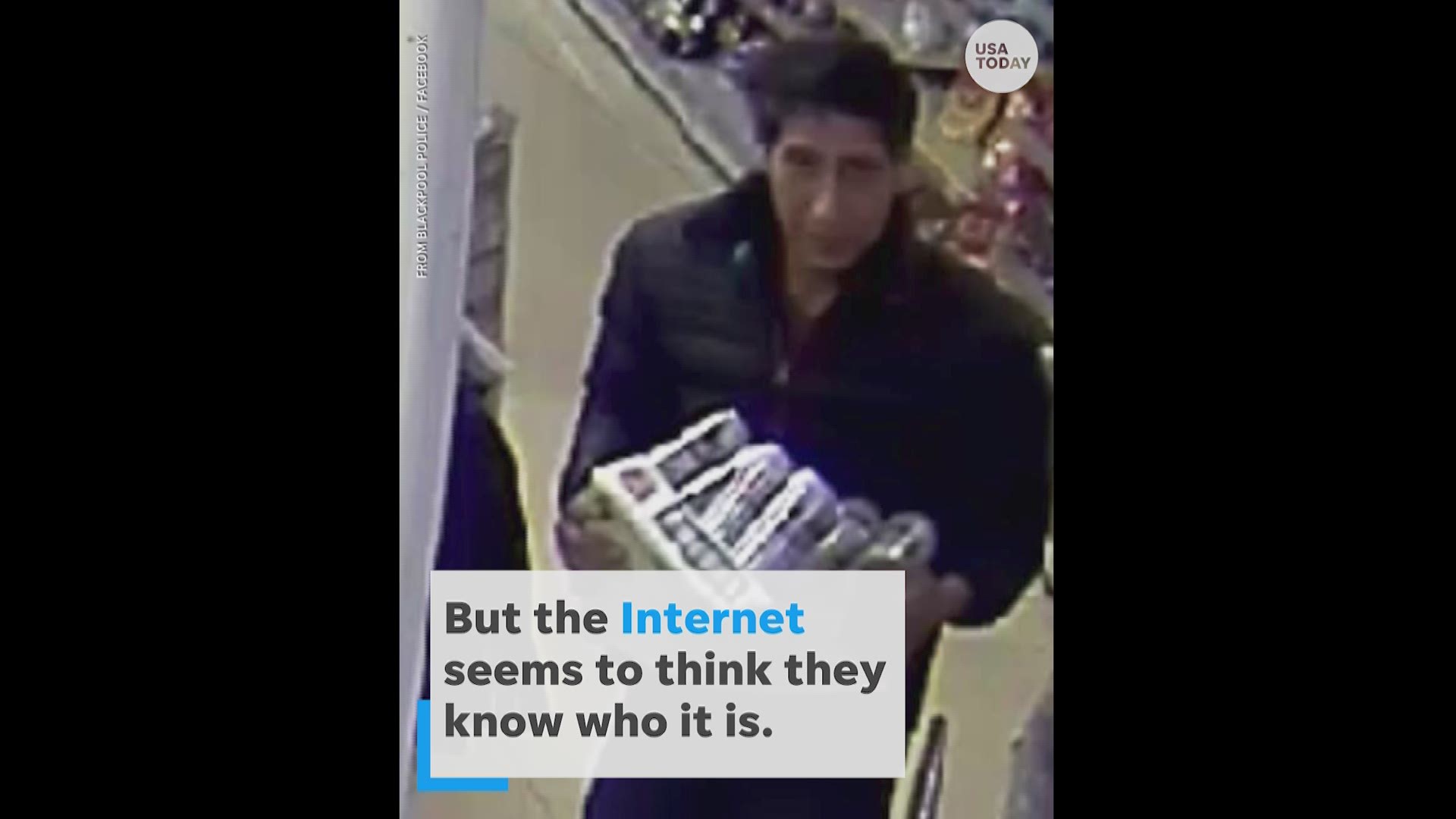 No, that wasn't "Friends" actor David Schwimmer stealing beer from a restaurant in Blackpool, England on Oct. 20 but some fans seem to disagree. (USA TODAY)