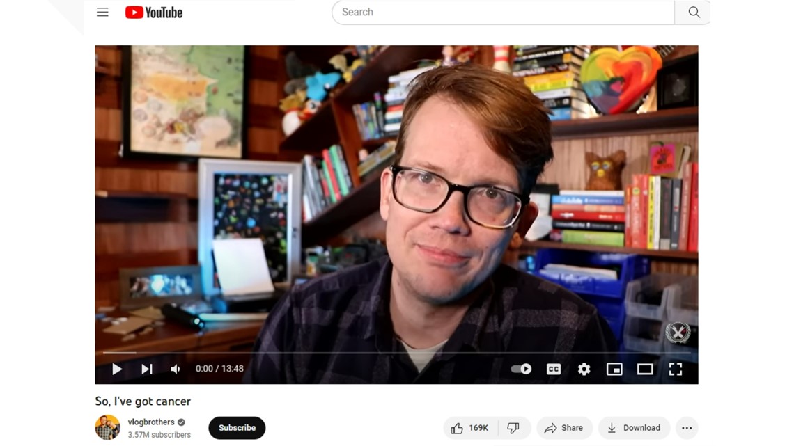 YouTuber Hank Green Reveals Hodgkin Lymphoma Diagnosis | Kgw.com