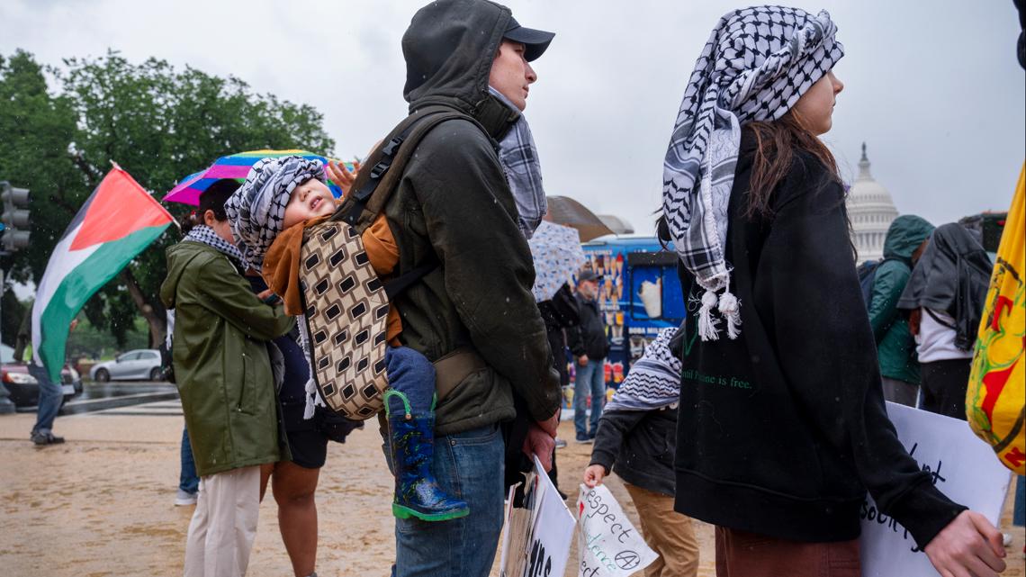 Hundreds turn out for pro-Palestine rally in Washington - Vimarsana News