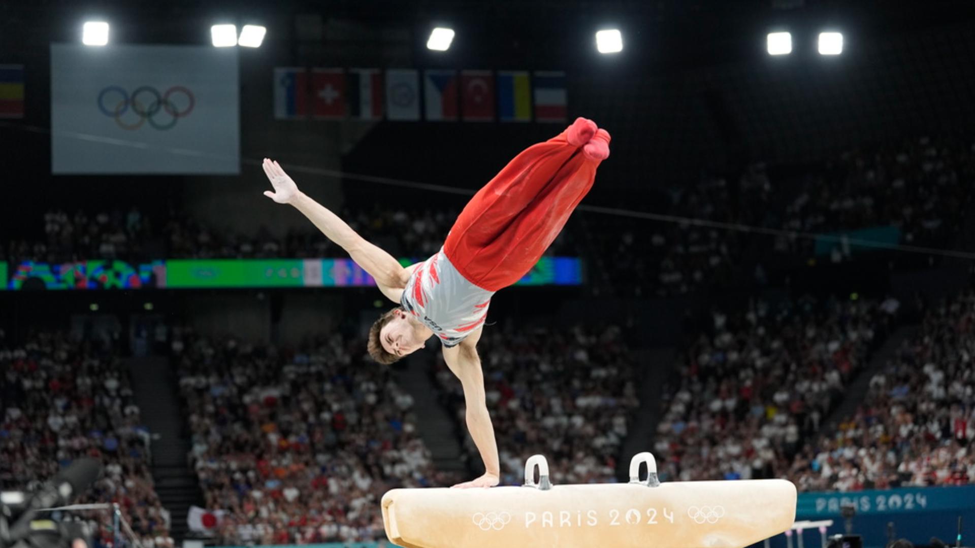 An incredible performance on pommel horse helped the U.S. men secure their first team medal since 2008.