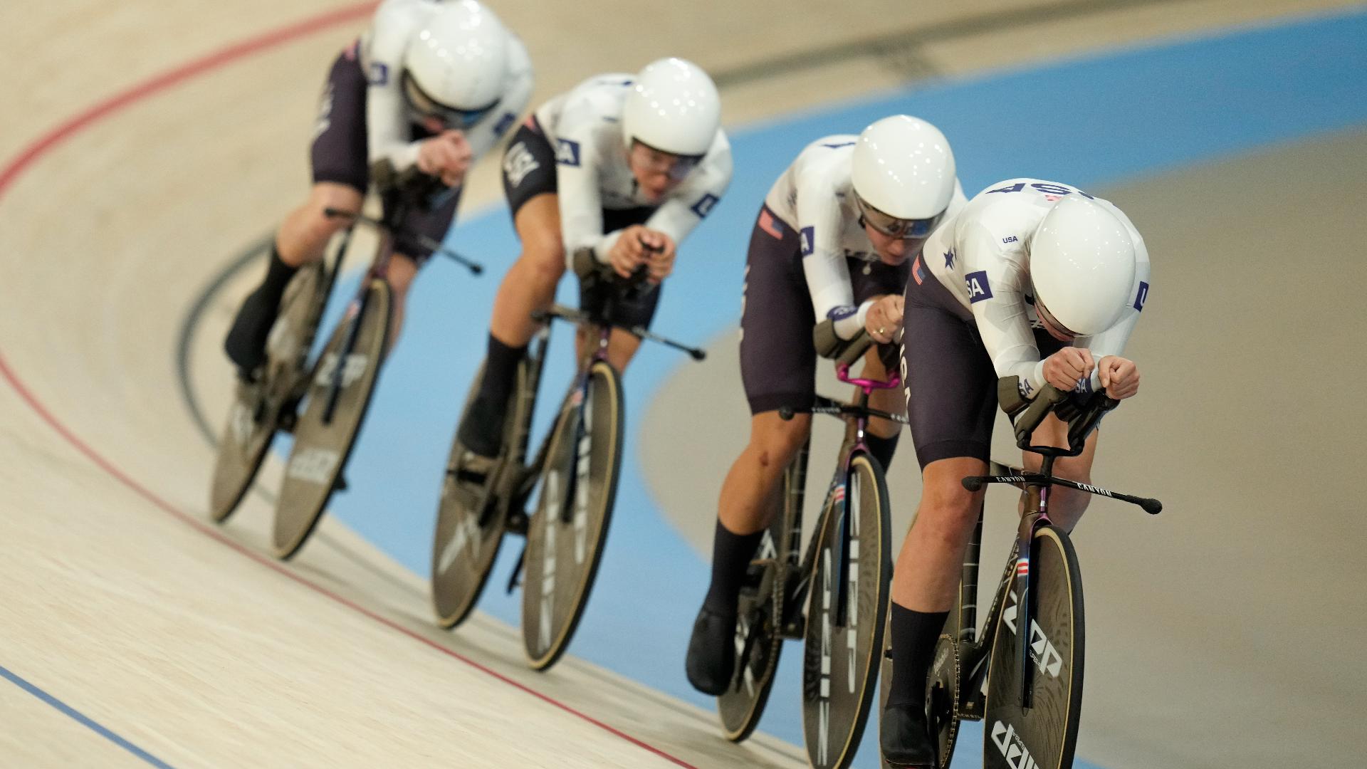 Track cycling: US women clinch gold medal in team pursuit final | kgw.com