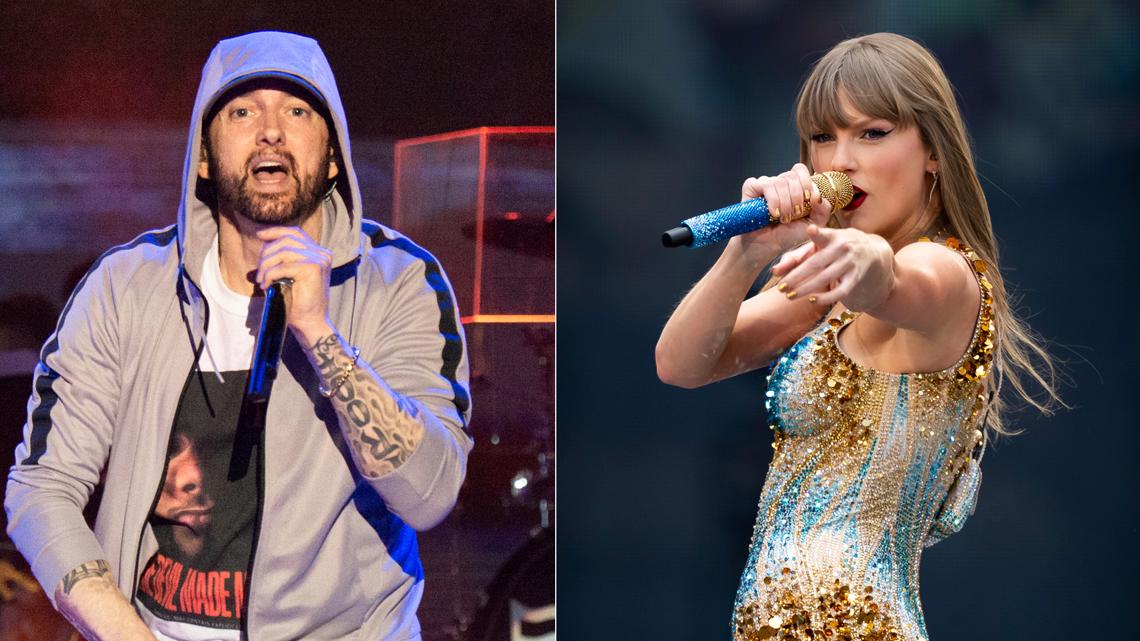 Eminem's album dethrones Taylor Swift from historic No. 1 reign | kgw.com