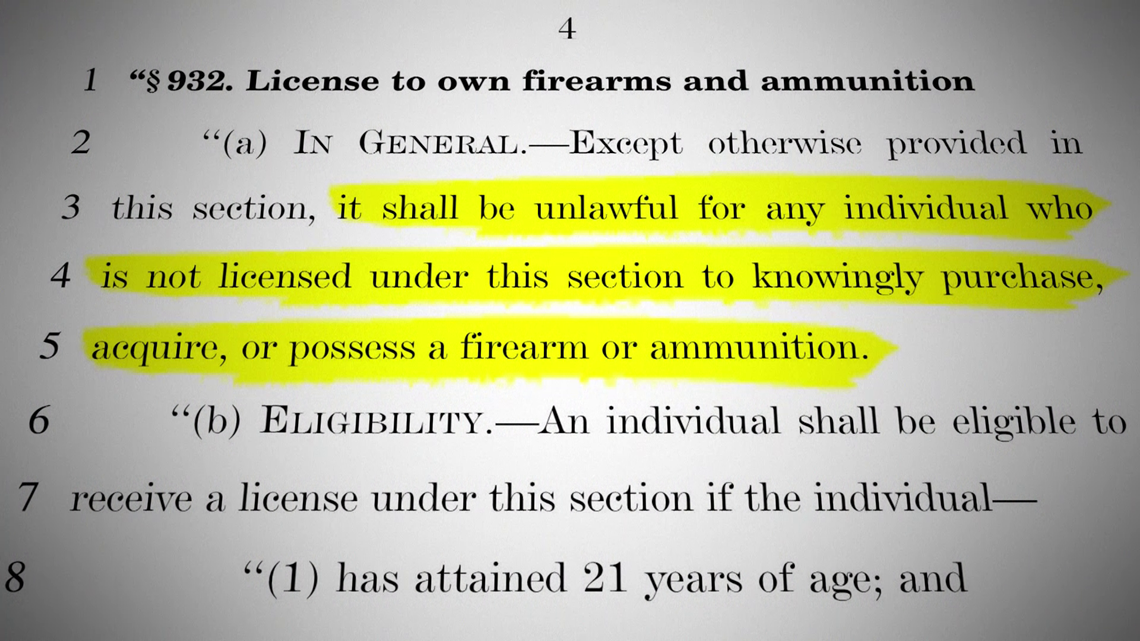 VERIFY H.R.5717 proposes taxes on gun and ammo purchases