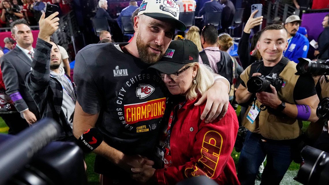 Travis Kelce Gets Emotional After Beating Brother Jason in Super Bowl