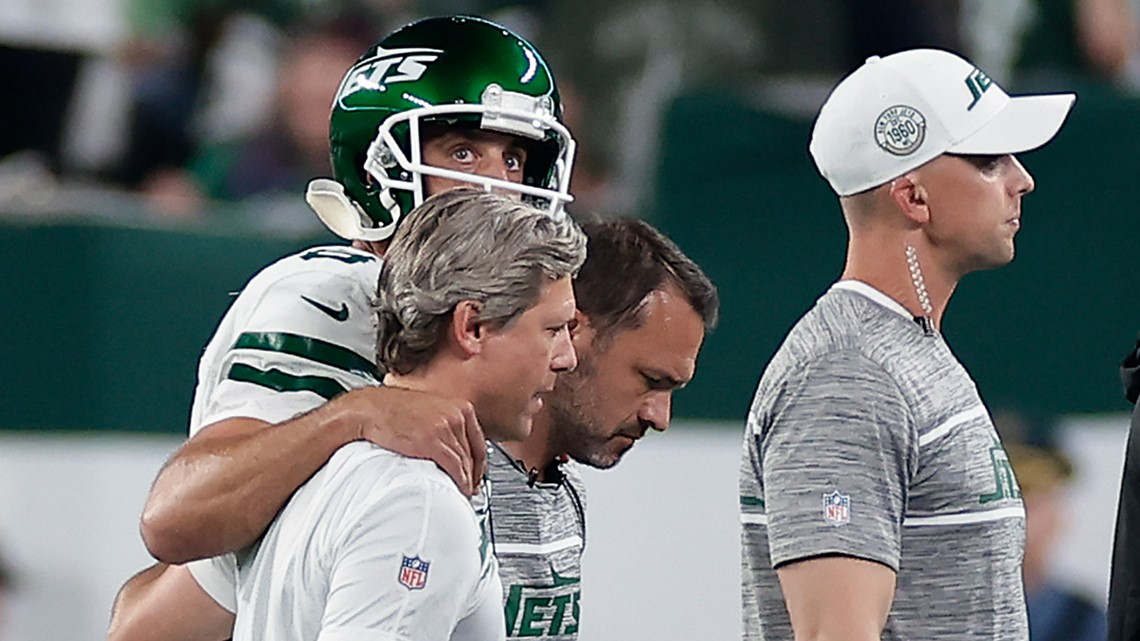 New York Jets 22-16 Buffalo Bills LIVE RESULT: MRI reveals Aaron Rodgers  has torn Achilles & quarterback out for season