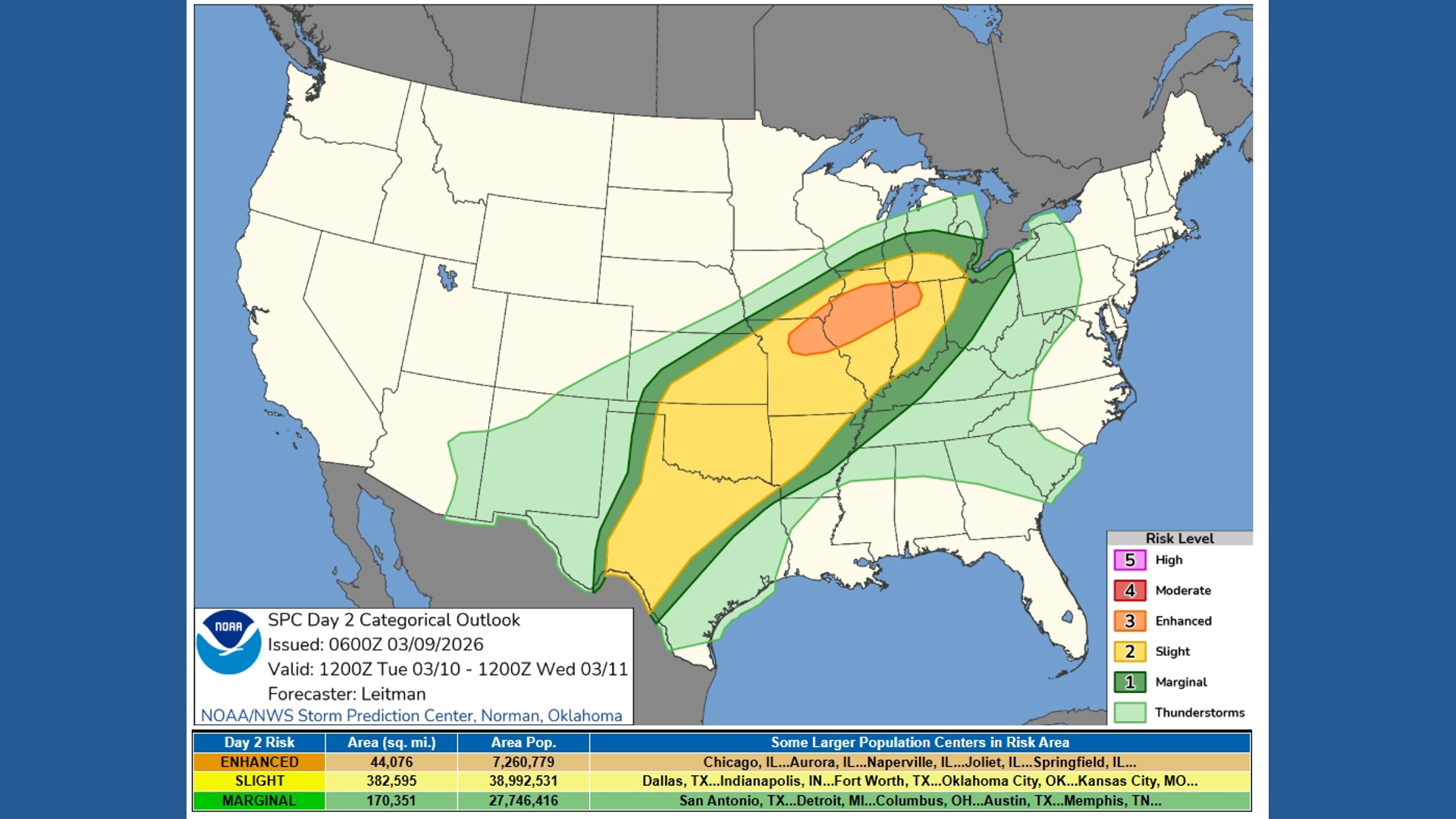 Millions in the path of a multi-day severe weather threat | kgw.com