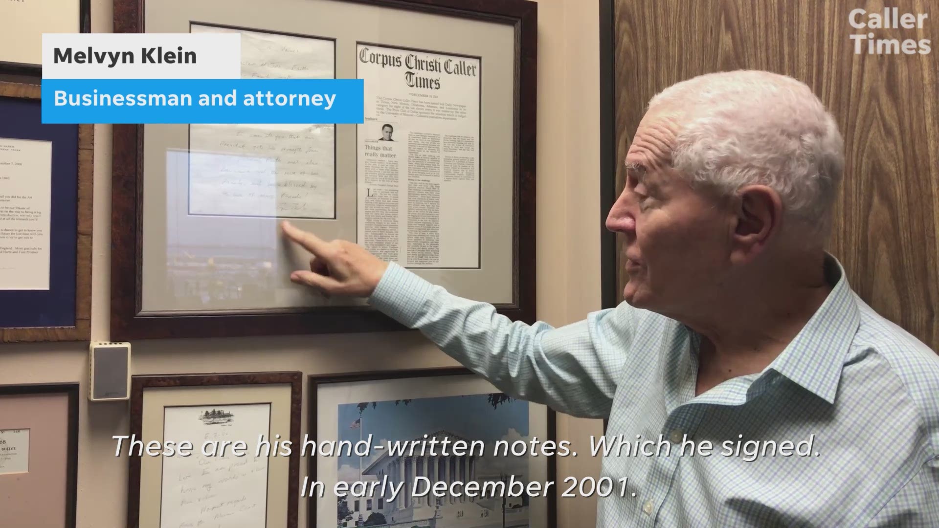 President George H.W. Bush sent letters to this Corpus Christi businessman and attorney. Here's what they said. (Corpus Christi Caller-Times)