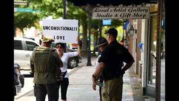 Kgw.com  Anti-fascists protest neo-Nazi rally in Georgia 