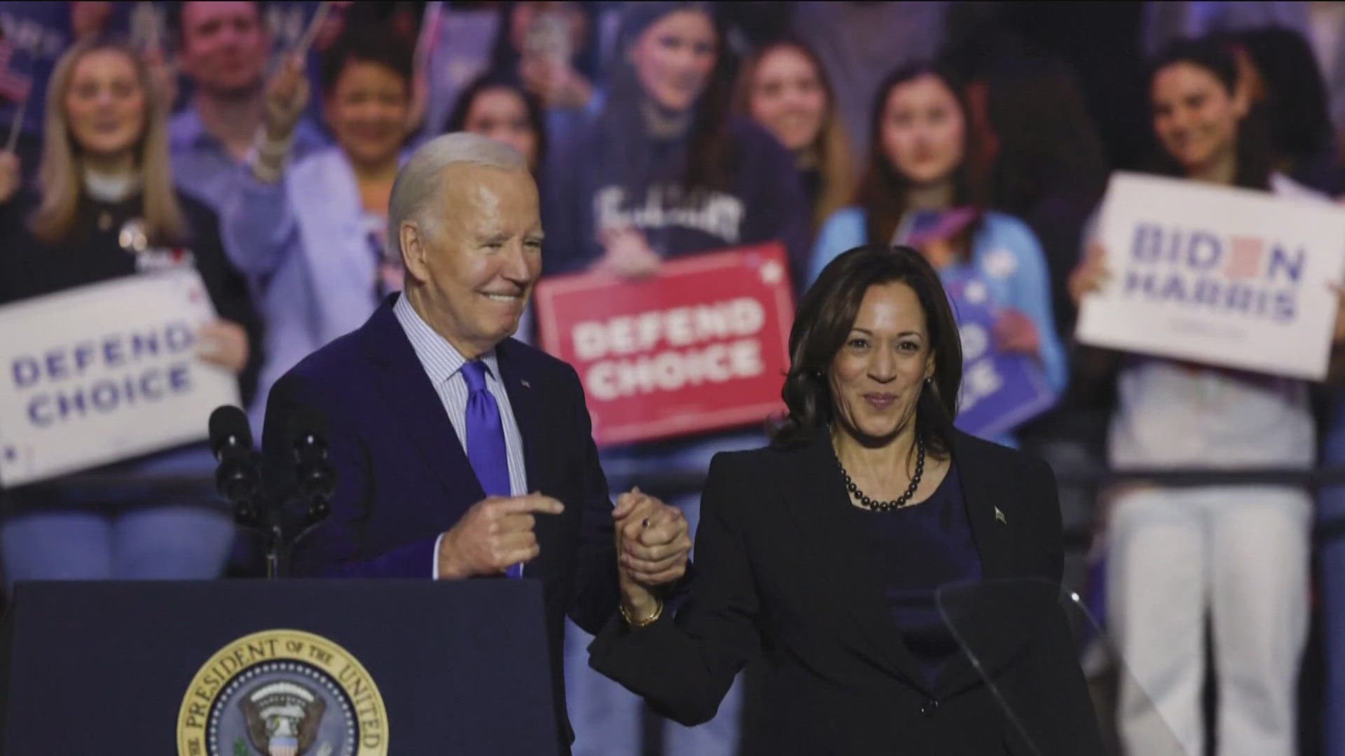 Kamala Harris and Tim Walz are set to formally accept their party's nomination Monday in Chicago.