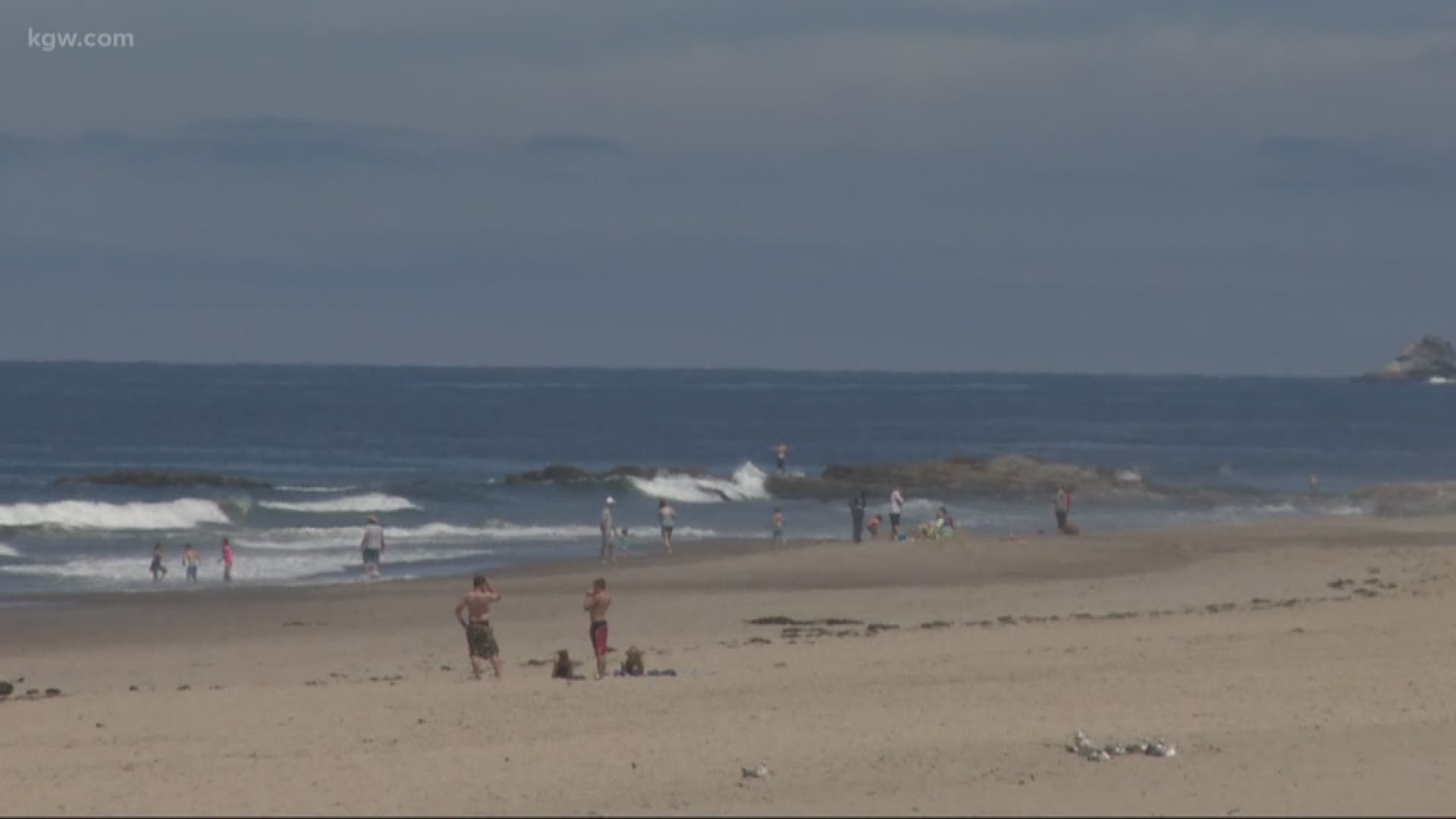 Three people were rescued from the ocean in Lincoln City.