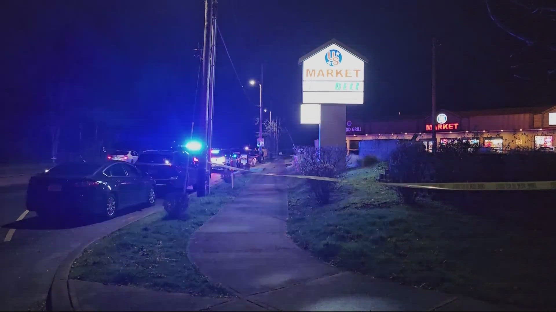 The person was shot at a Market store on Southeast Orient Drive and Anderson Road.