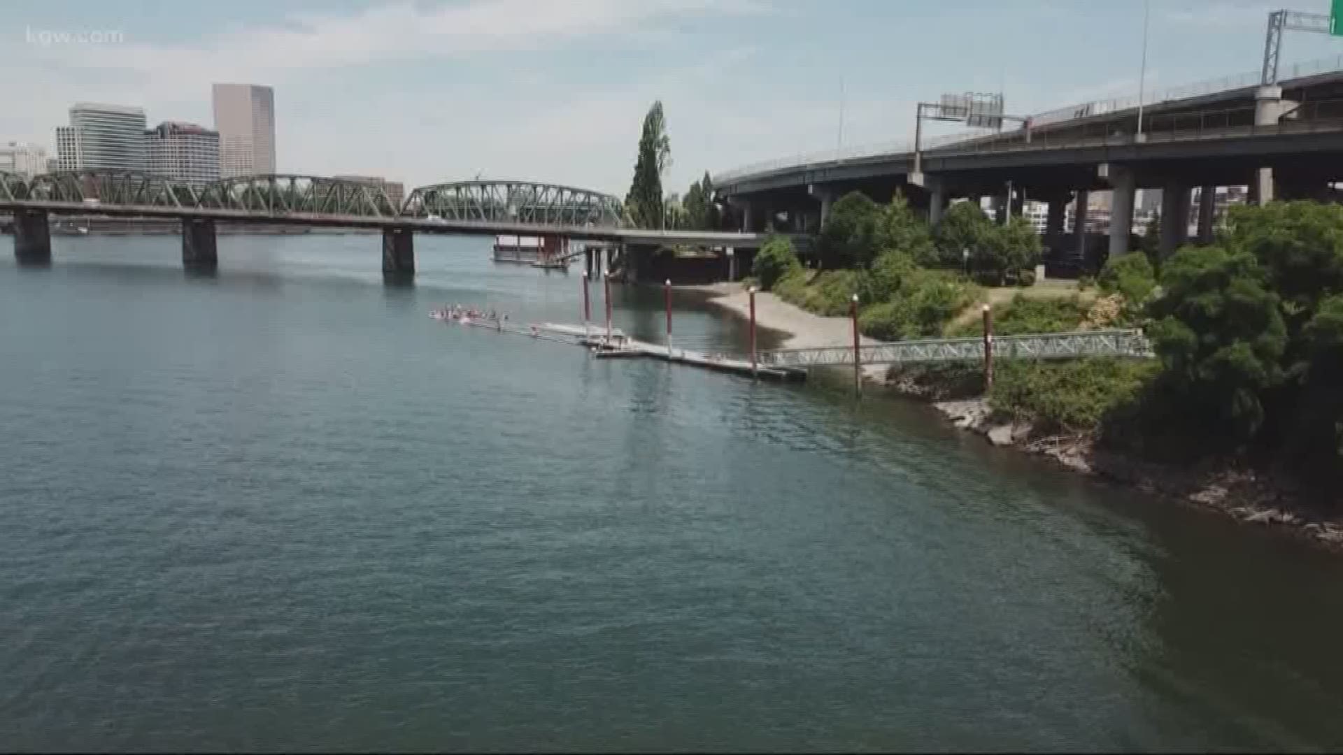 The river is clean enough to swim in, test results show.