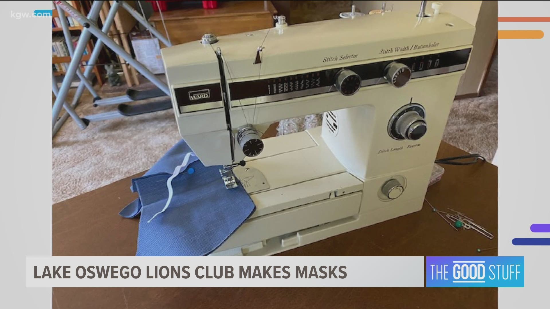 Members of the Lake Oswego Lions Club have sewn over 3,200 face masks to hand out to people in the local community for free.