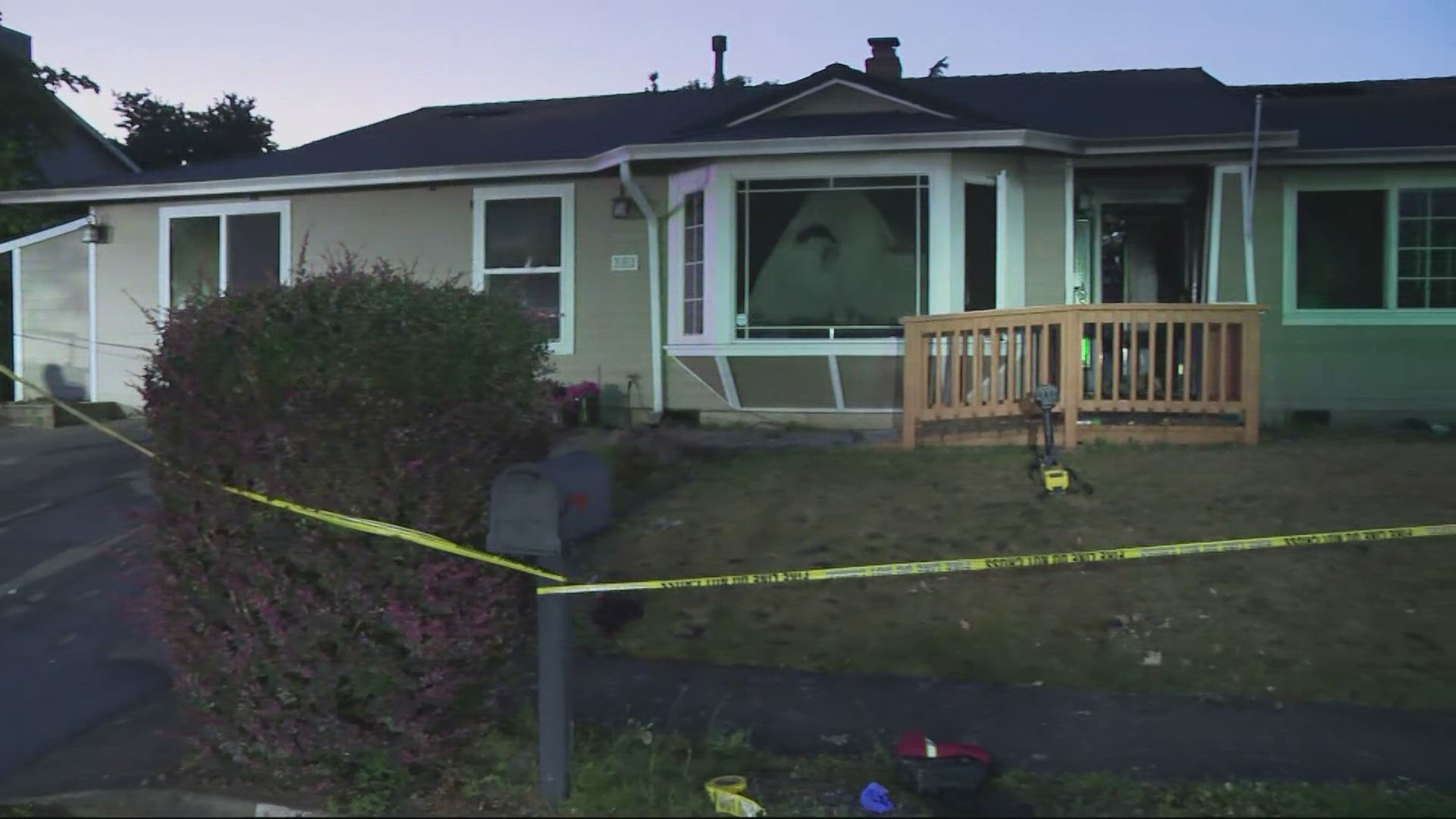 Firefighters responded to a fire at a care facility on Southwest Riverview Avenue in Gresham early Tuesday morning. Five people inside were able to escape.
