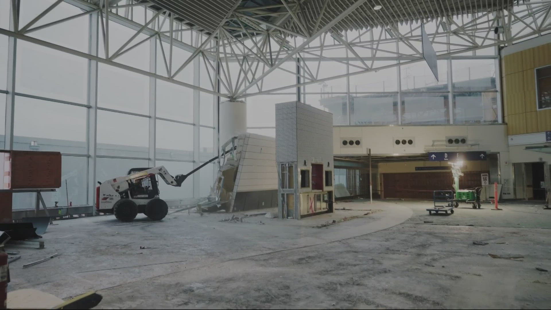 The second phase of the new main terminal project at Portland International Airport is underway. David Molko has an update on the construction.