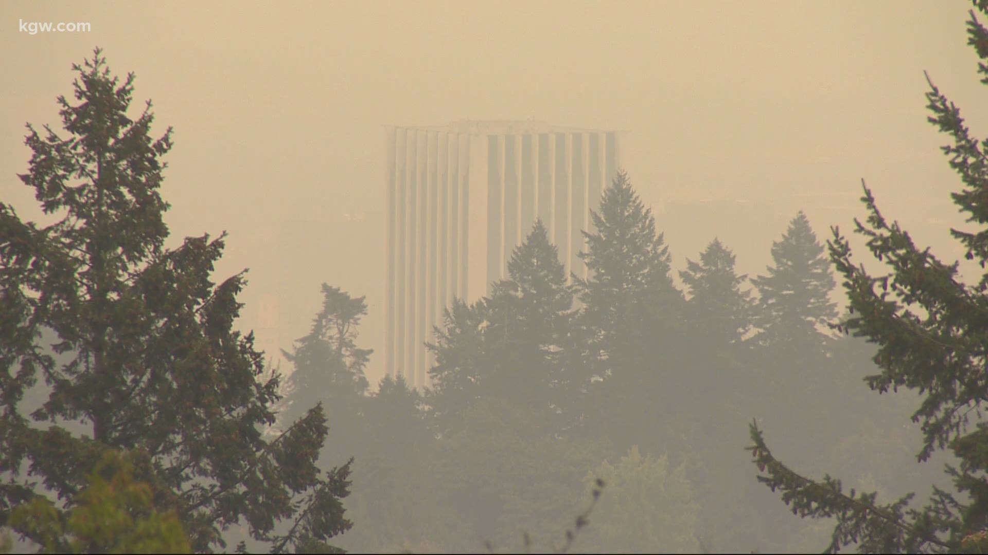 Portland has the worst air quality in the world right now. For those living on the streets staying indoors is a challenge. Chris McGinness reports.