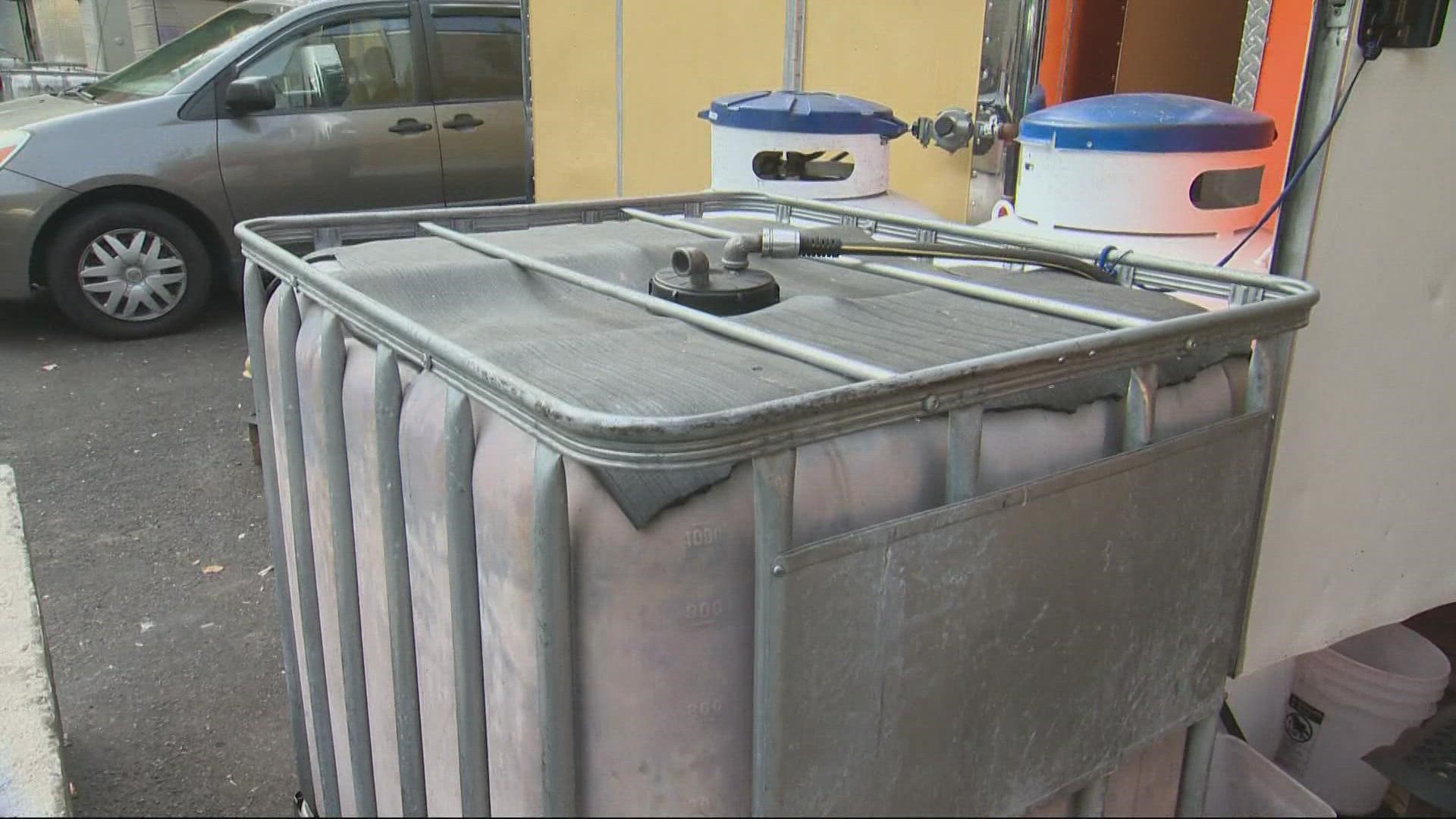 The Oregon Health authority implemented a new rule saying food trucks, carts and pods can no longer store wastewater. This is in an effort to cut down on spills.
