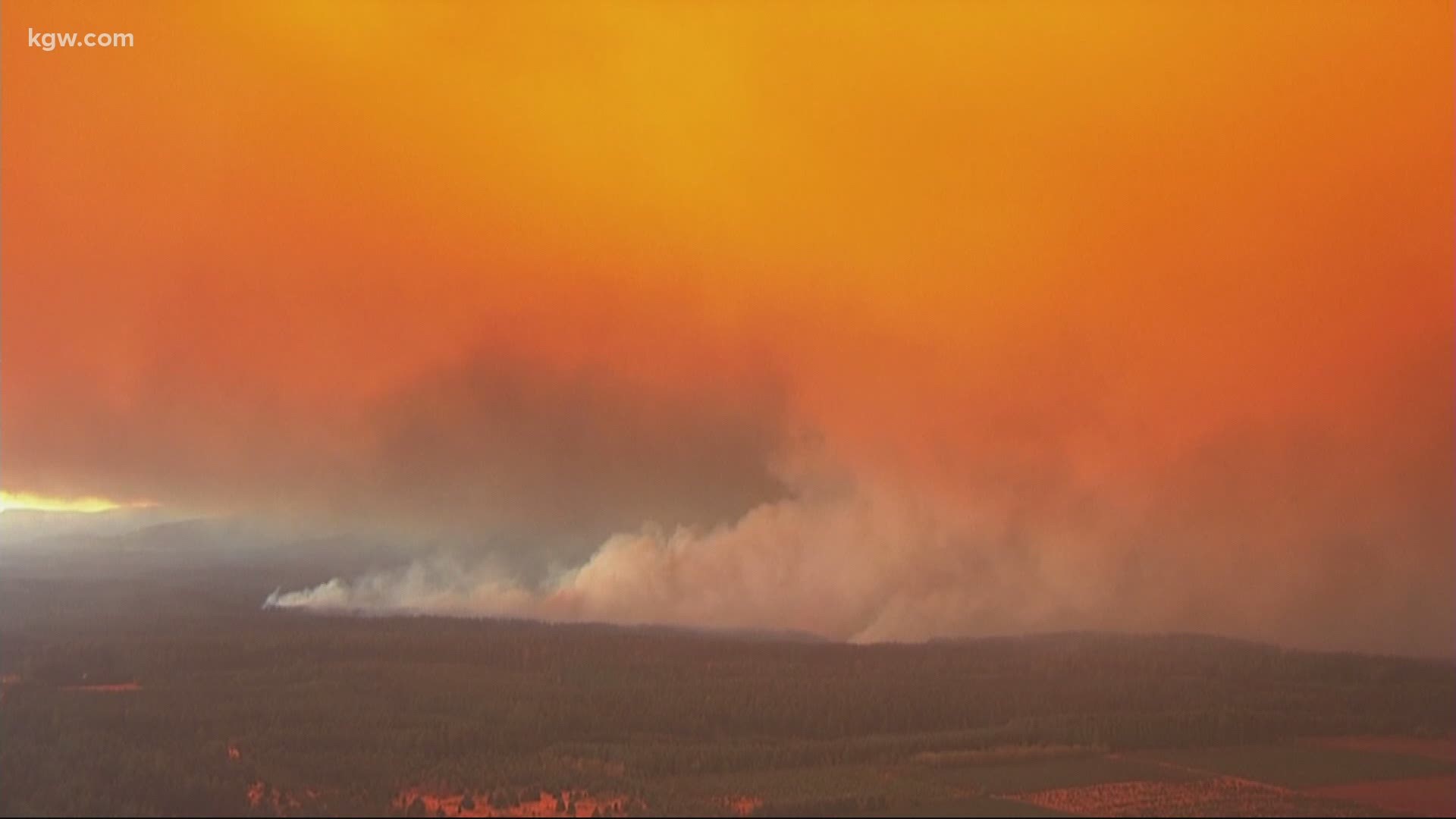 The Santiam Fire in Marion County has burned more than 150,000 acres. Officials say the fire has claimed the life of a 12-year-old boy.