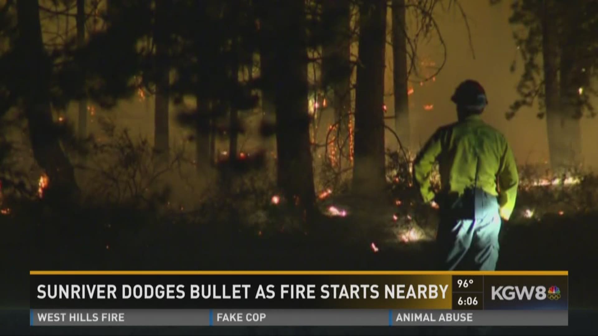 Sunriver dodges bullet as fire starts nearby