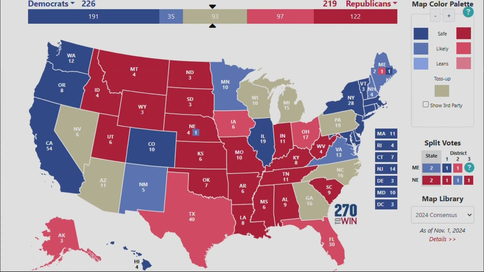 The United States' system for electing presidents favors some battleground states, where candidates focus their time and attention. Here's how we got here.