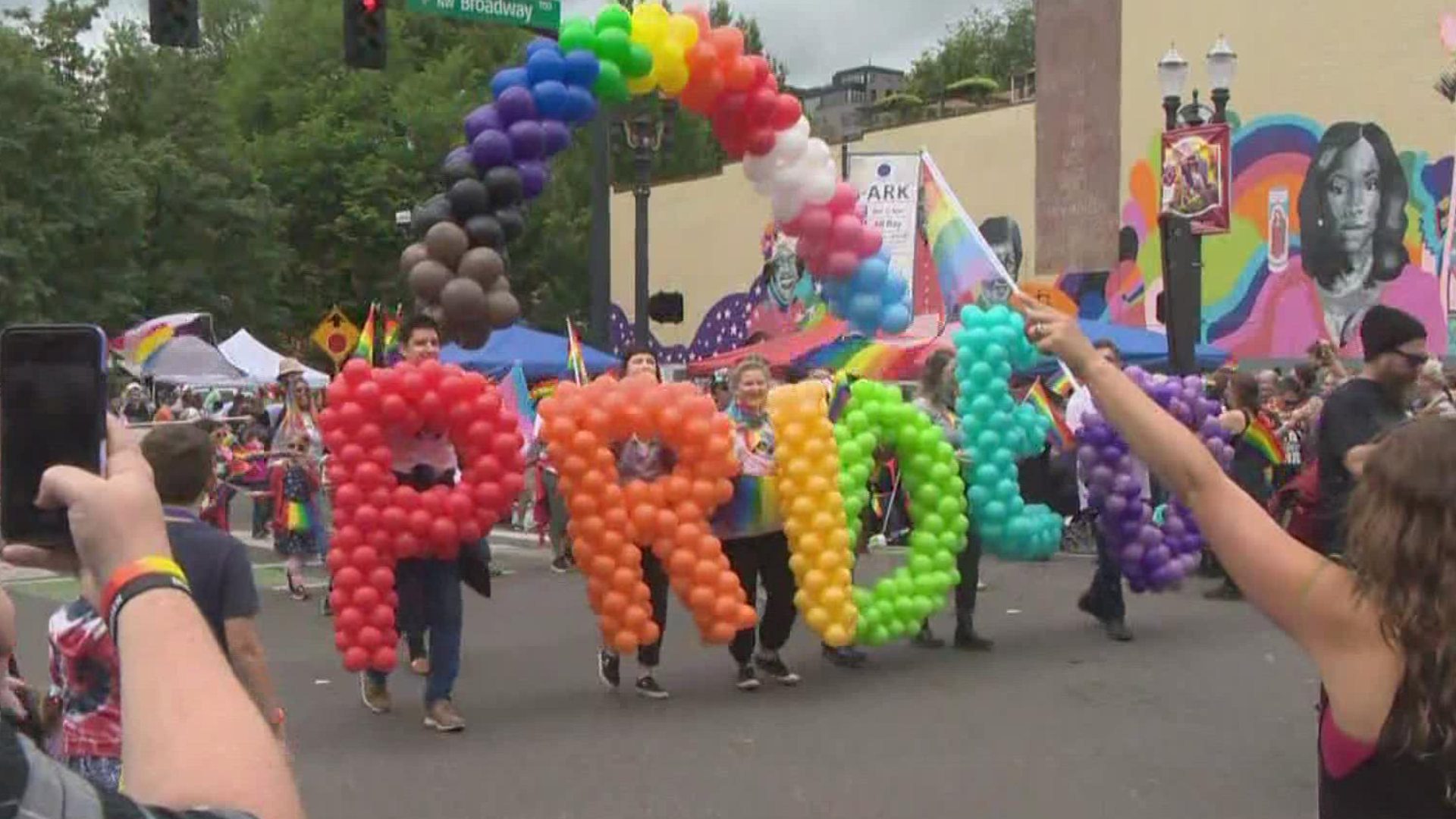 Thousands of people attended the Pride parade in downtown Portland on Sunday, June 19. KGW's Christelle Koumoue takes us there.