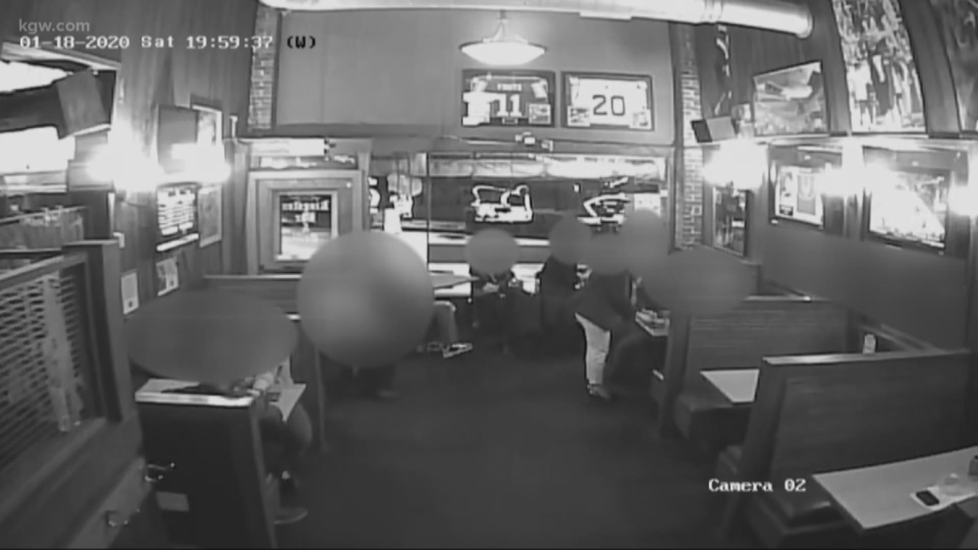 Stabbed by a stranger. New video shows the man accused of stabbing a Portland firefighter at a bar.