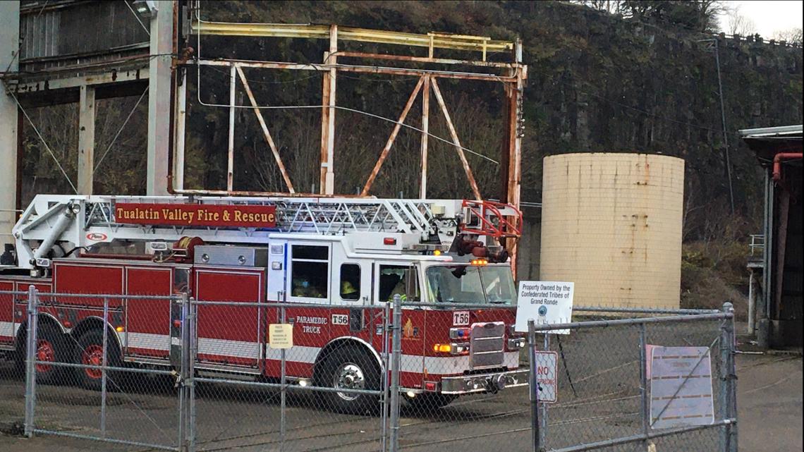 PHOTOS: 3-alarm fire at Blue Heron Paper Mill in Oregon City | kgw.com