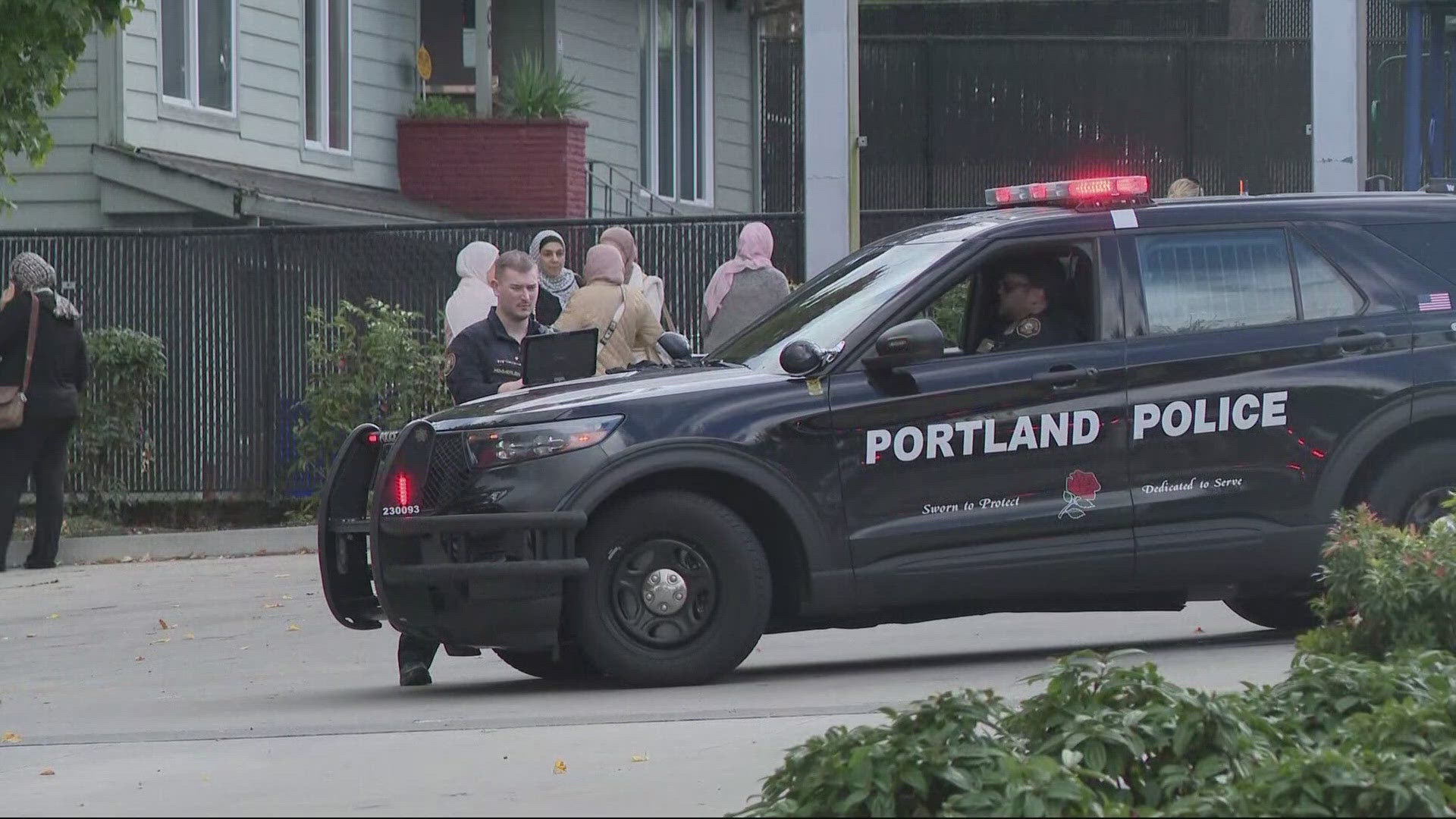 Portland police are responding to a shooting in Southwest Capitol Highway Thursday afternoon with one person in custody.