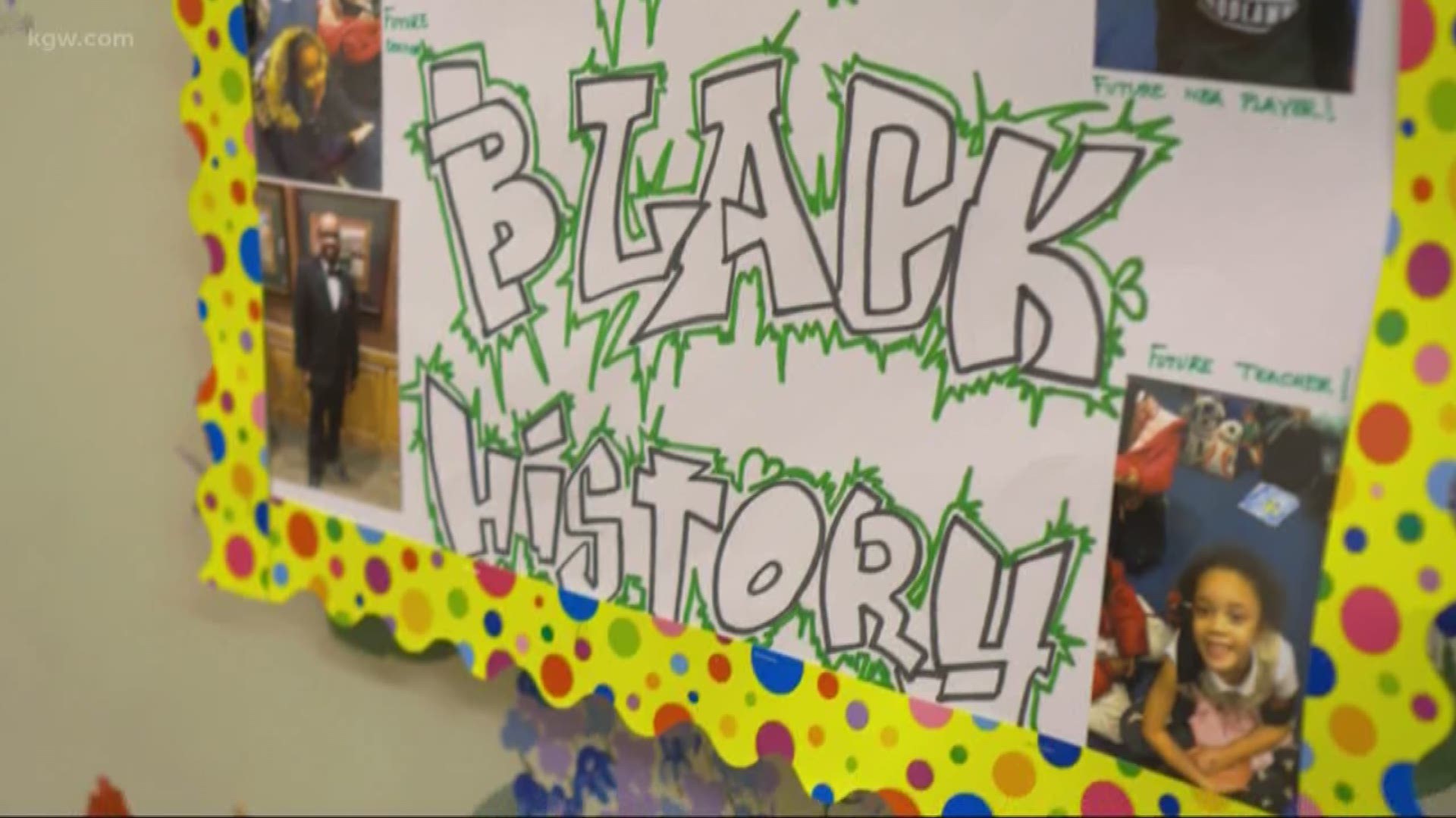 Students and teachers at Woodlawn Elementary School are reflecting on what Black History month means to them.