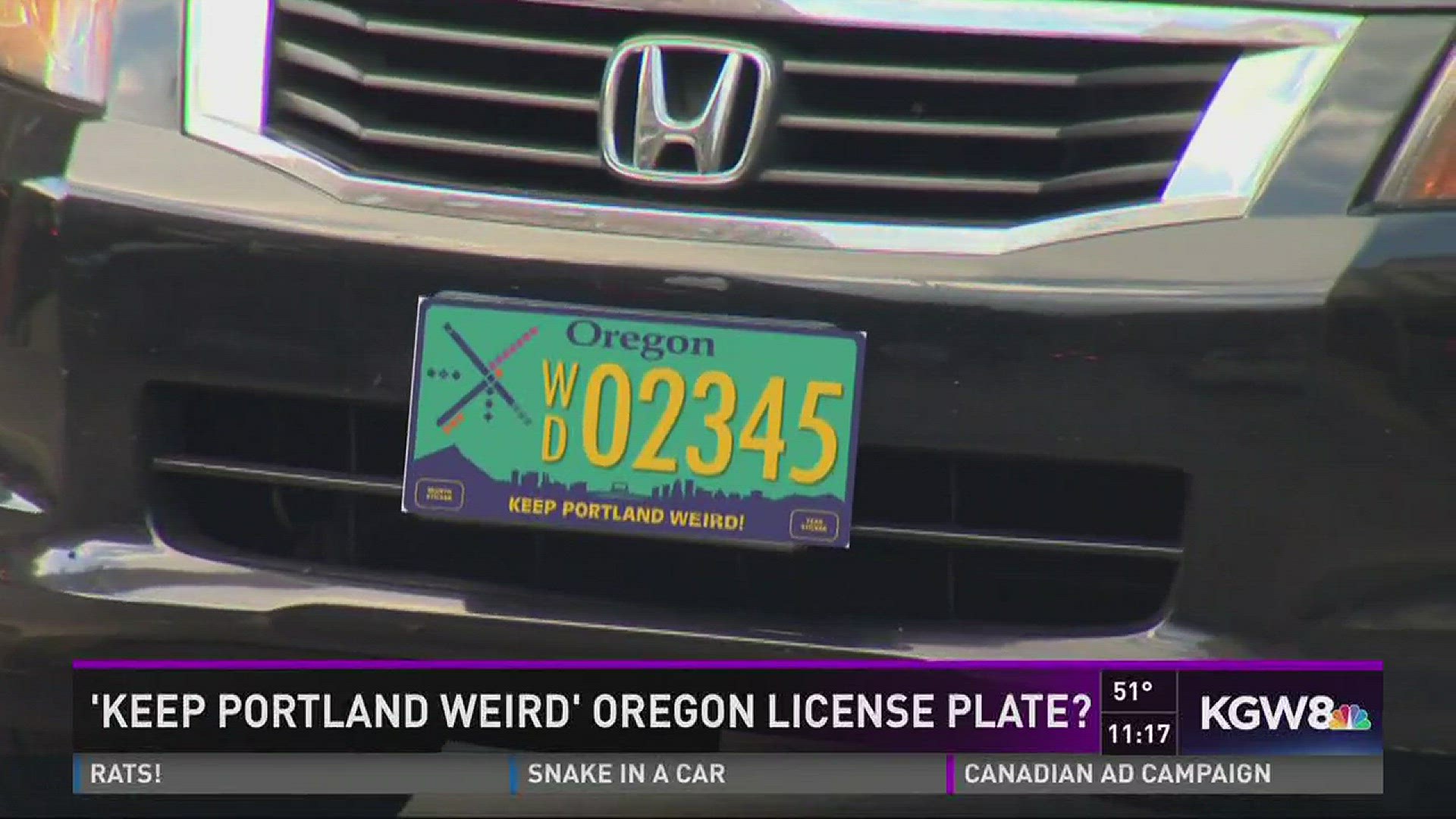 'Keep Portland Weird' Oregon license plate?