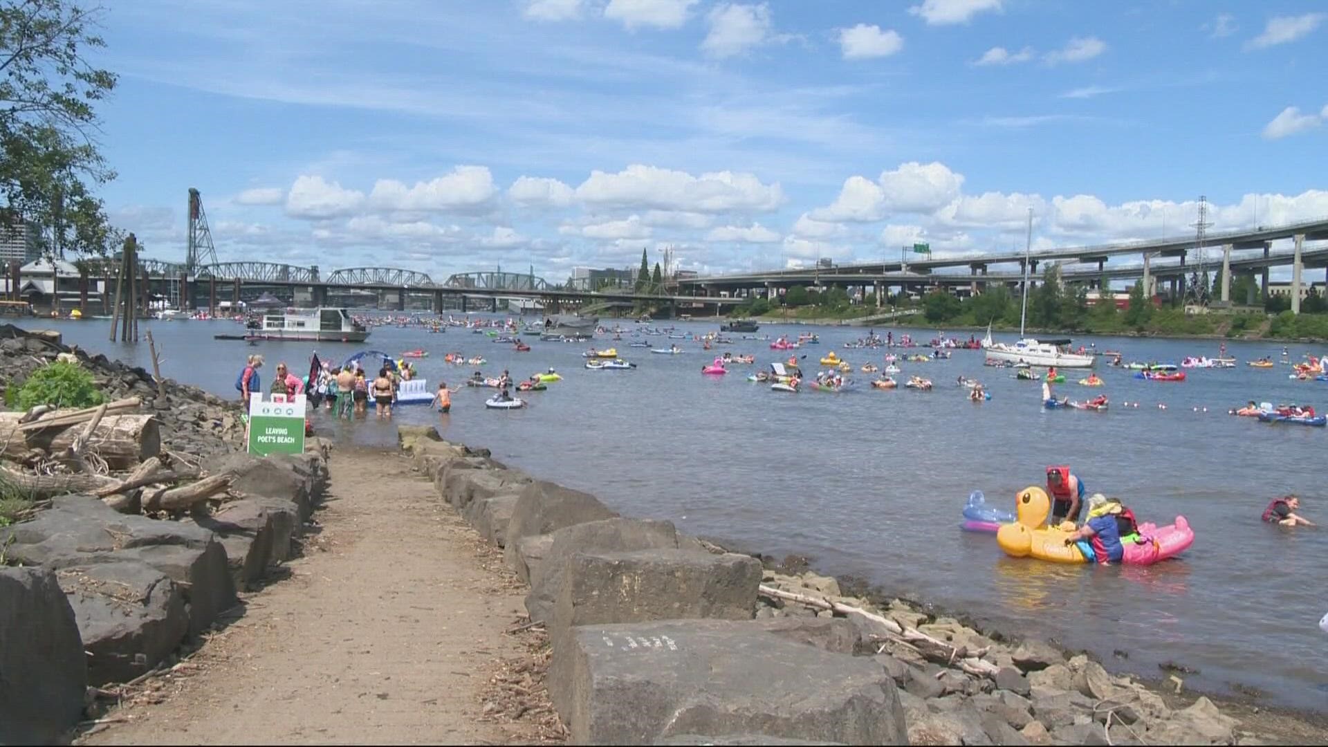 The Big Float will mark its 10th anniversary on Sunday, July 10th on the Willamette River. KGW Sunrise's Drew Carney got a preview of the event.