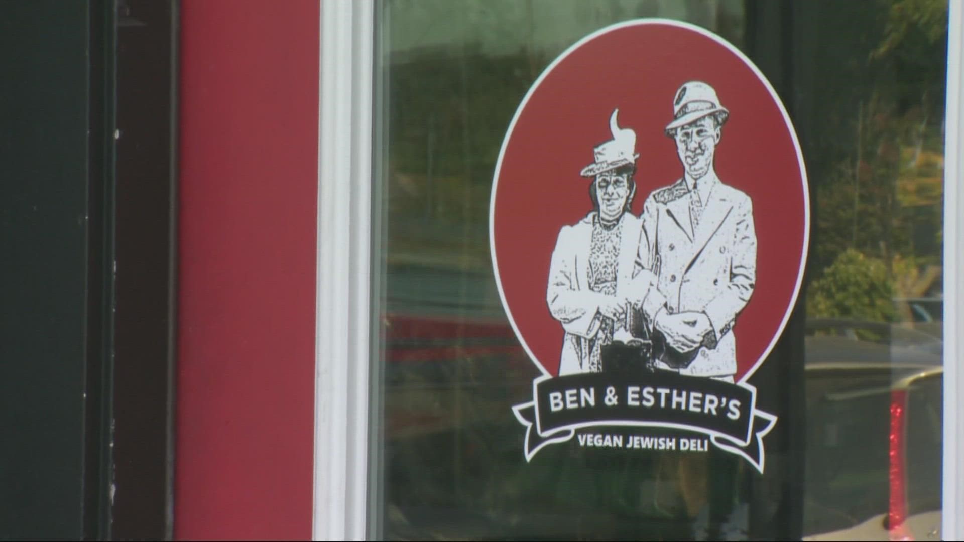 The owner of Ben and Esther's Vegan Jewish Deli said it's just the most recent incident targeting the Jewish-owned business.