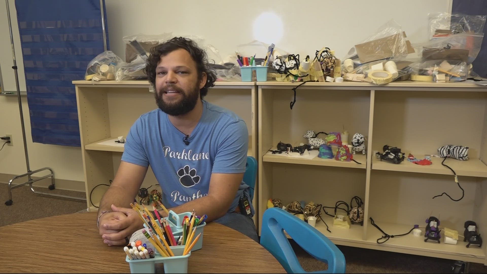 Angelo Carr is going into his second year of teaching at Parklane Elementary. He says purchasing school supplies can be a bigger burden on some families than others.