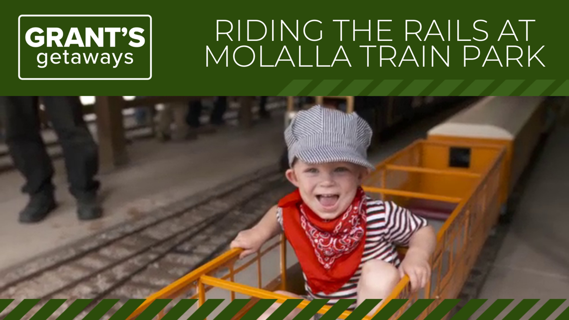 Riding the rails at Molalla Train Park | Grant's Getaways
