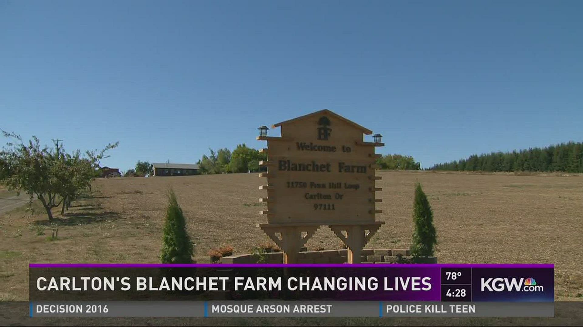 Carlton's Blanchet Farm changing lives