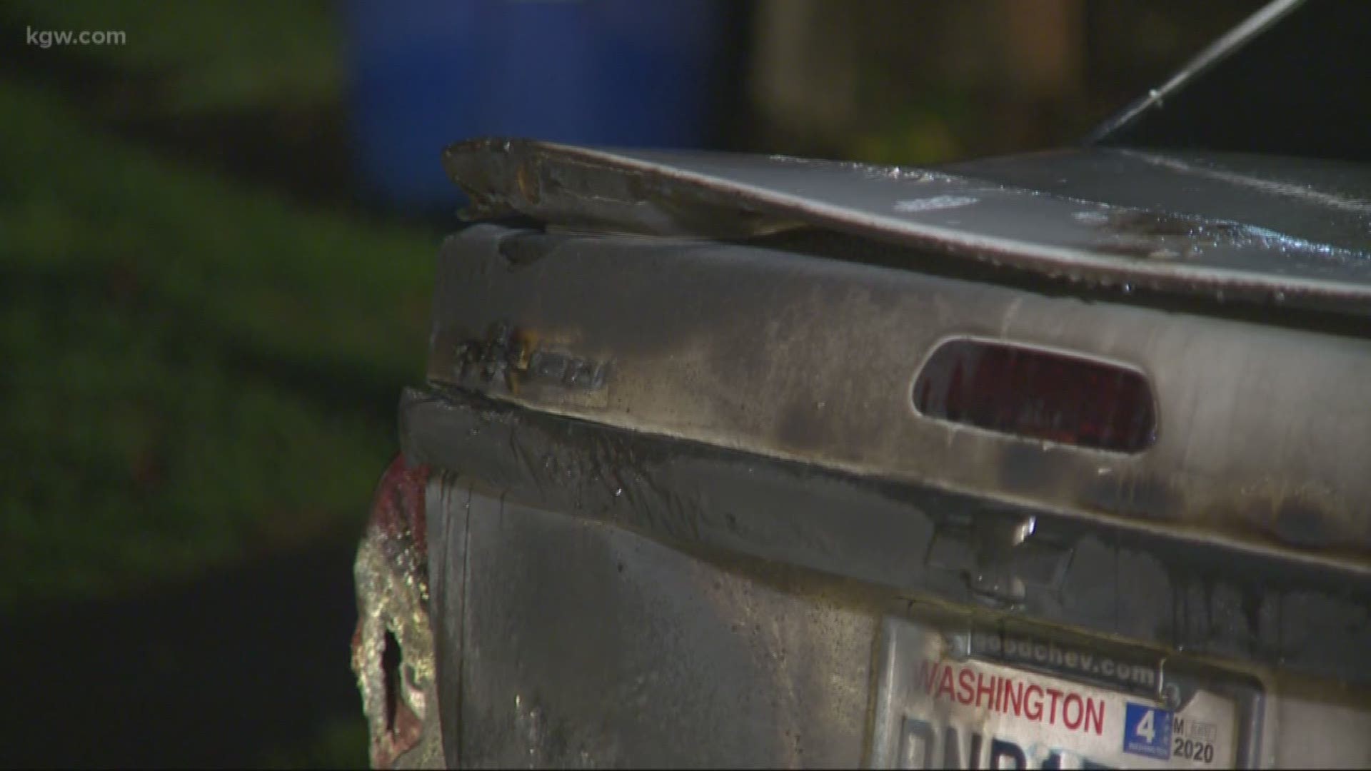 A home and car in Kelso were damaged in an arson over the weekend. One man’s car was completely burned.