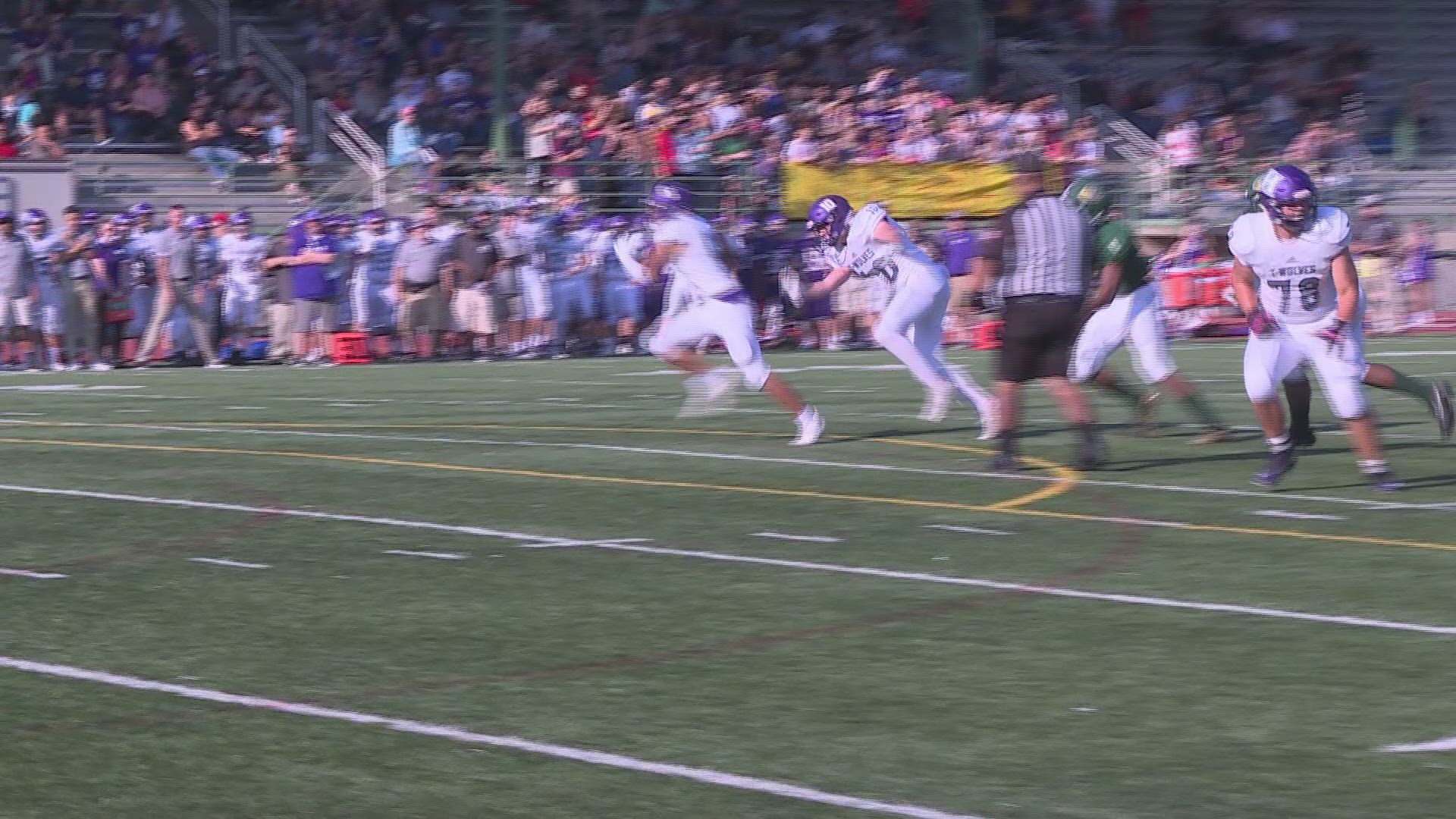 Highlights of Heritage's 35-28 win over Evergreen