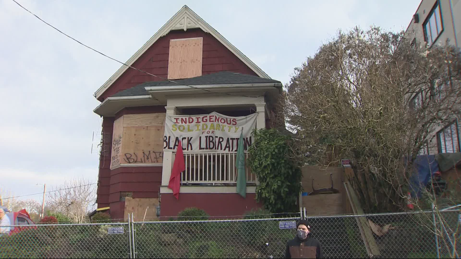 Activists took over blocks along Mississippi Avenue to try and stop a local family of color from being evicted.