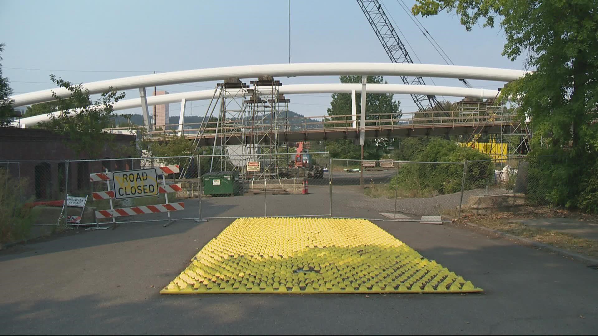 A key piece to Portland’s ‘green loop’ was supposed to be finished this summer, but it’s still months from being done.