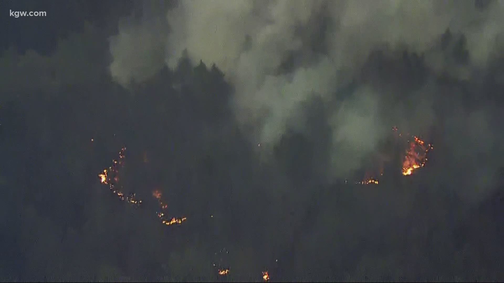 Morgan Romero brings us the latest on fires burning in Clackamas County.