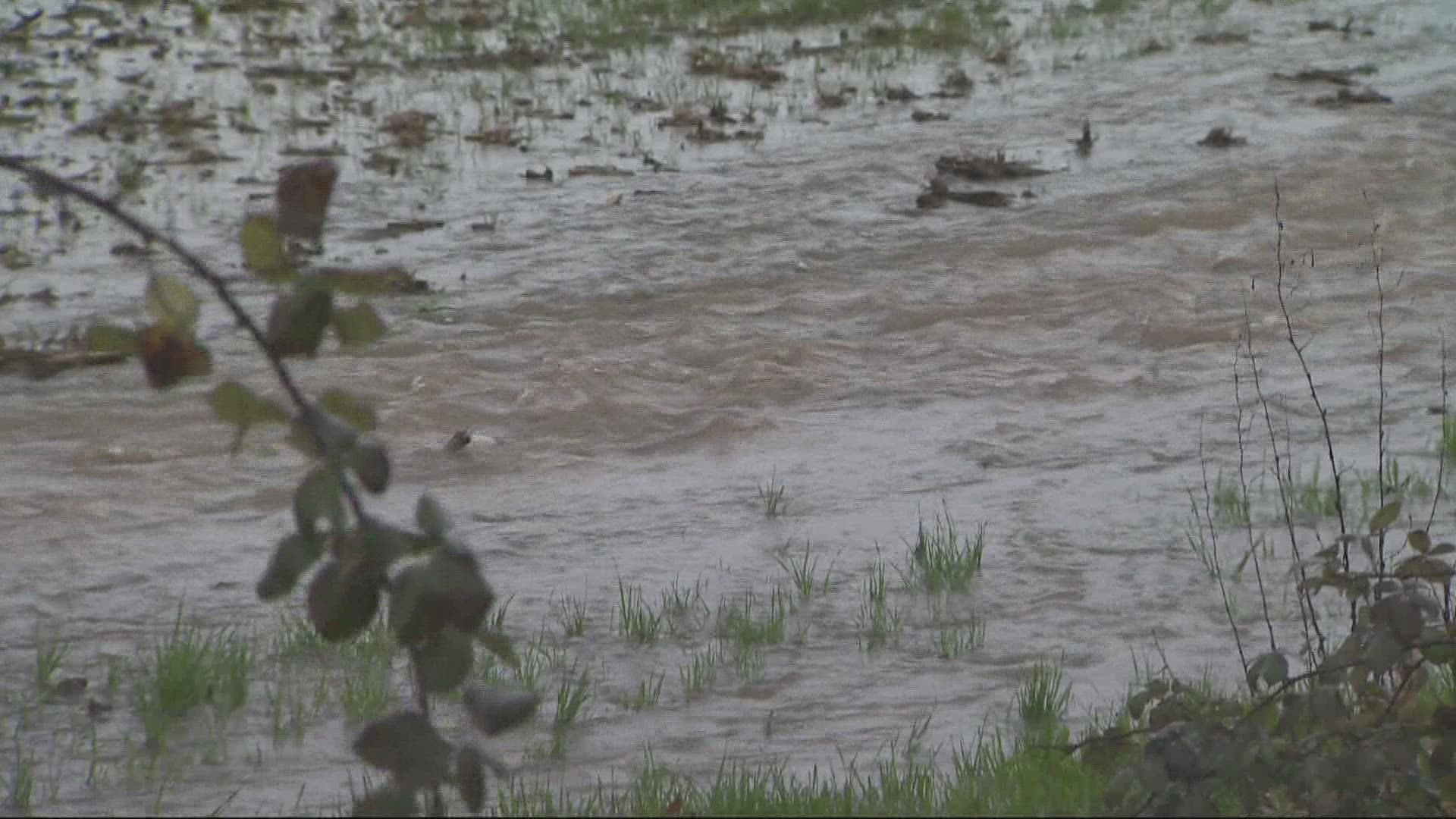 Parts of Eastern Oregon are under a flood watch from the National Weather Service. Meanwhile, rising river levels are having impacts here in the Portland area.