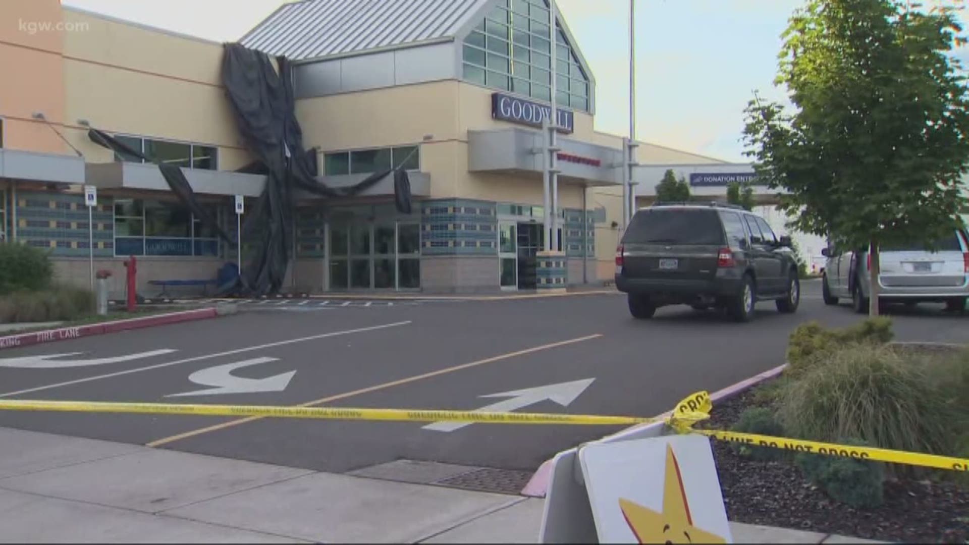 One person was killed in a Salem Goodwill store. Police said it was an officer-involved shooting.