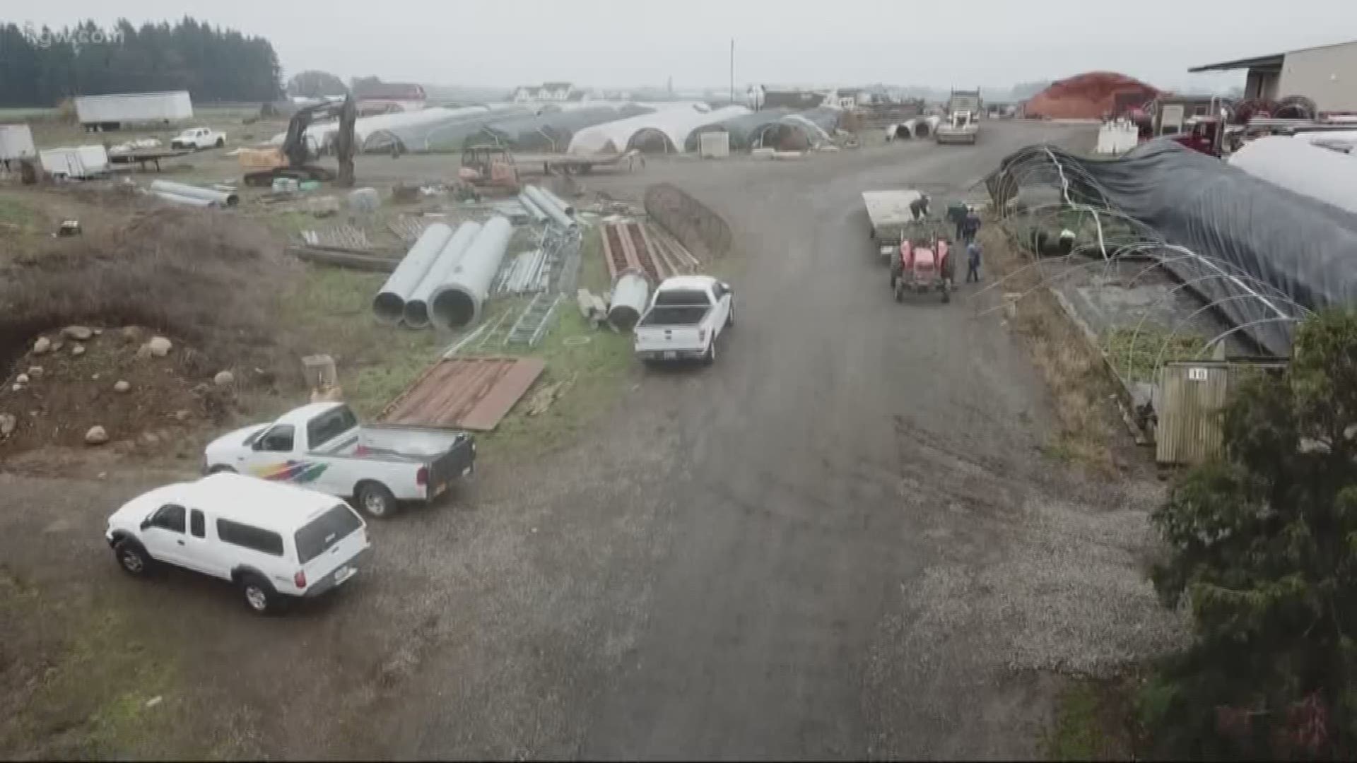 The NWS confirmed that two tornadoes struck Oregon on Monday.